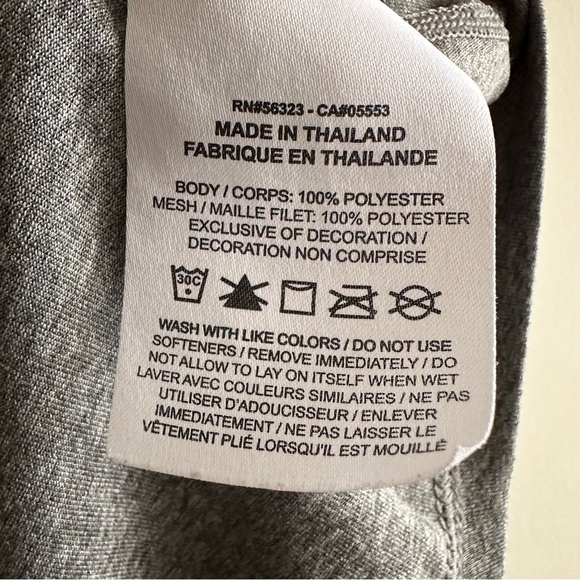 Nike Dri Fit Crisscross Back Just Do It Logo Strap Grey Active Tank Top Size XS - Picture 11 of 11